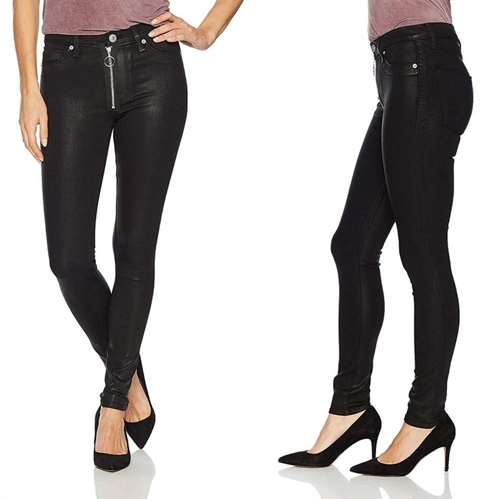Sz 25 Black Hudson "Barbara" High Super Skinny Jeans